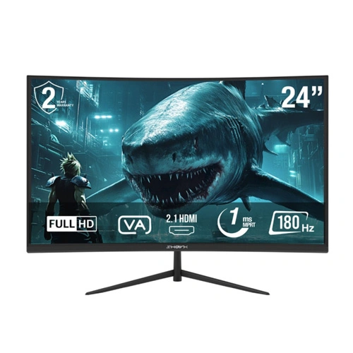 Sharx 24″ JAWS 24F180VC 180Hz 1ms FHD VA HDMI 2.1 Curved Gaming Monitor