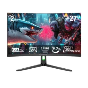 Sharx 27″ JAWS 27F200VC FHD 200Hz 0.3ms Curved VA HDMI 2.1 Speaker Gaming Monitor