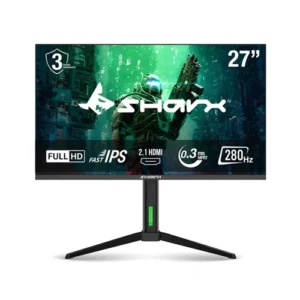 Sharx PROFIN (27F280I) 27" FHD (1920x1080), 280Hz, 0.3ms, Fast IPS, HDMI 2.1, Built in Speaker Gaming Monitor - Black