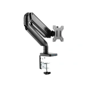 Twisted Minds Single Monitor Arm with Dual 3.0 USB Port (17"-32" Flat & Curved Monitors)