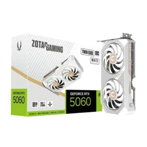 ZOTAC GAMING NVIDIA GEFORCE RTX 5060 TWIN EDGE OC 8GB GDDR7 DLSS 4 Graphics Card - White